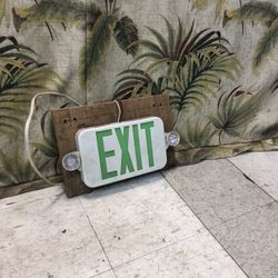 Exit Sign With Emergency Lights