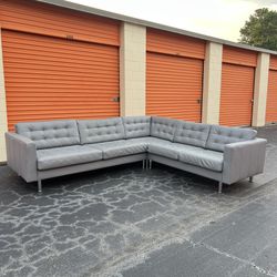 Free Delivery - IKEA MORABO Leather Sectional Couch