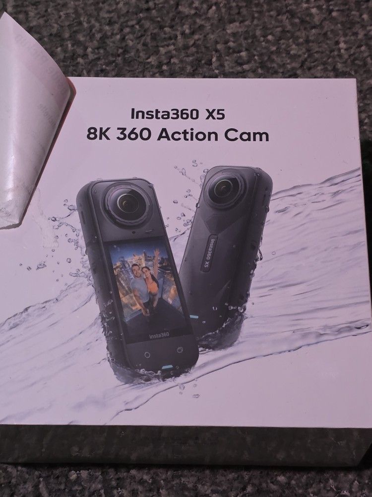 Insta360 - X5 - 8K 360 Action Camera - Black