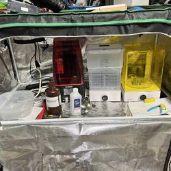 Acrylic 3D Printer Lot With Tent 