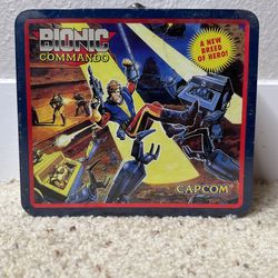 NEW SEALED BIONIC COMMANDO METAL  LUNCH BOX CAPCOM 2009