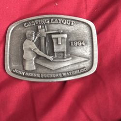 Belt Buckle John Deer Foundry.