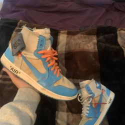 Jordan 1 University Blue Off White Size 11.5 