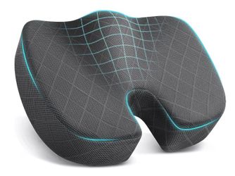 Seat Cushion - Memory Foam Cushion for Office Chair, Car Seat