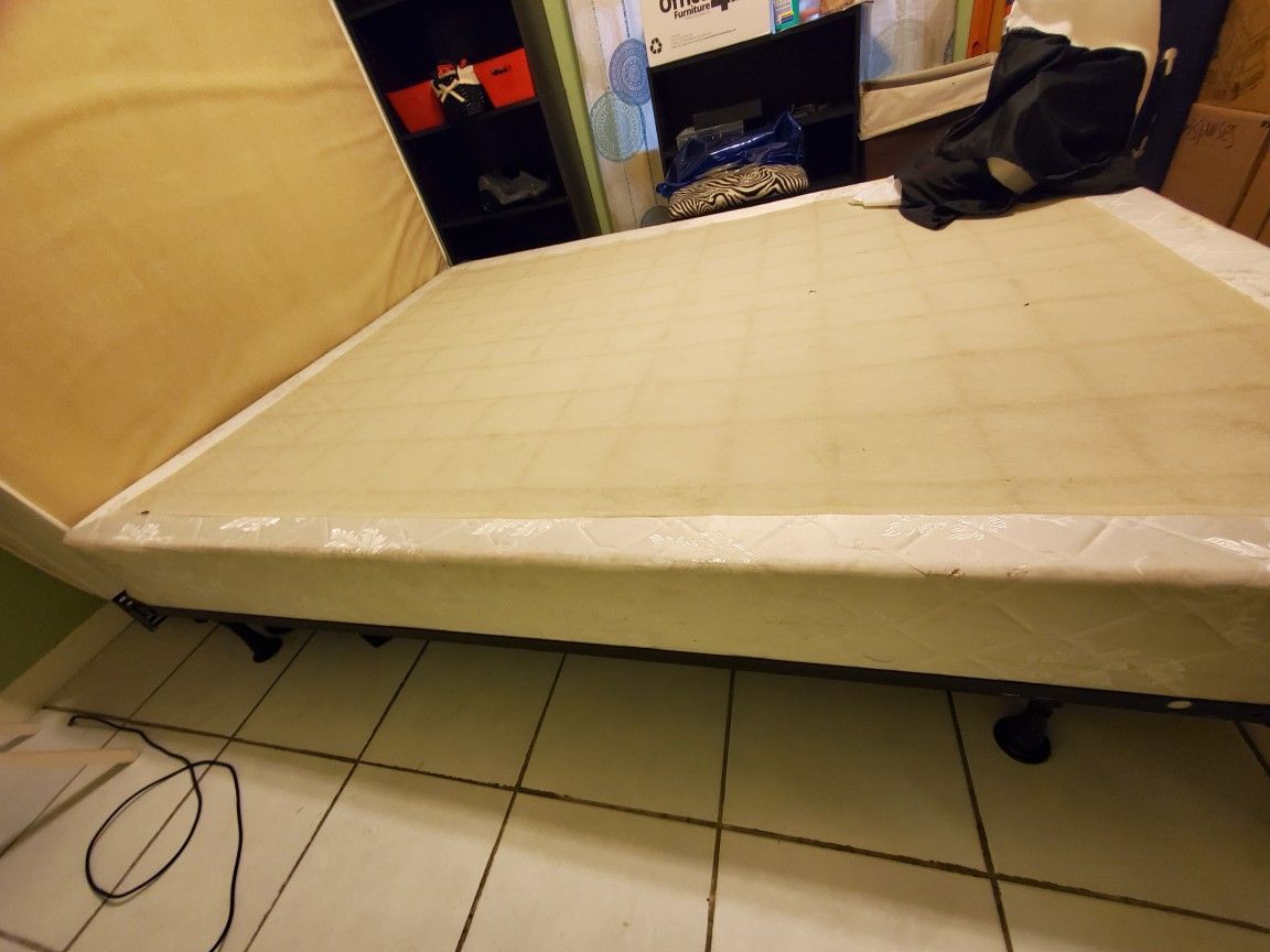 Pick up ASAP Queen box spring and frame free
