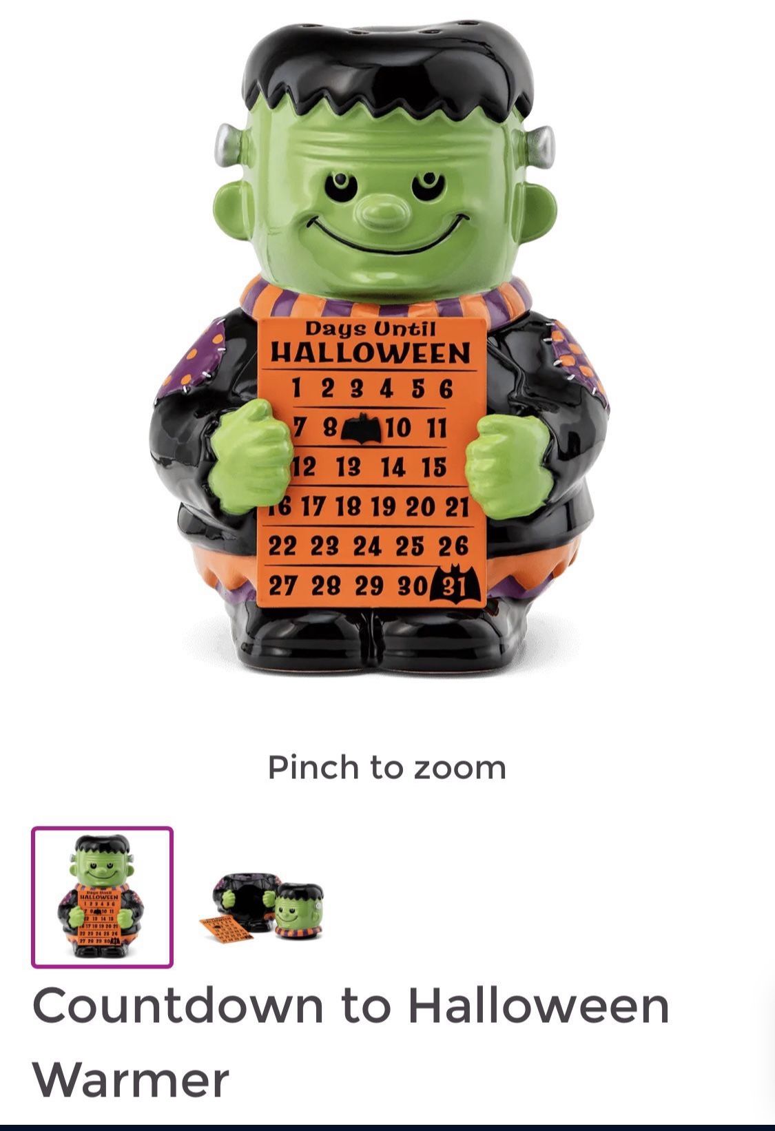 Halloween Countdown Scentsy Warmer
