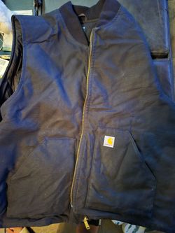 Carhartt V01 VO001 Black Firm Duck Insulated Work Vest