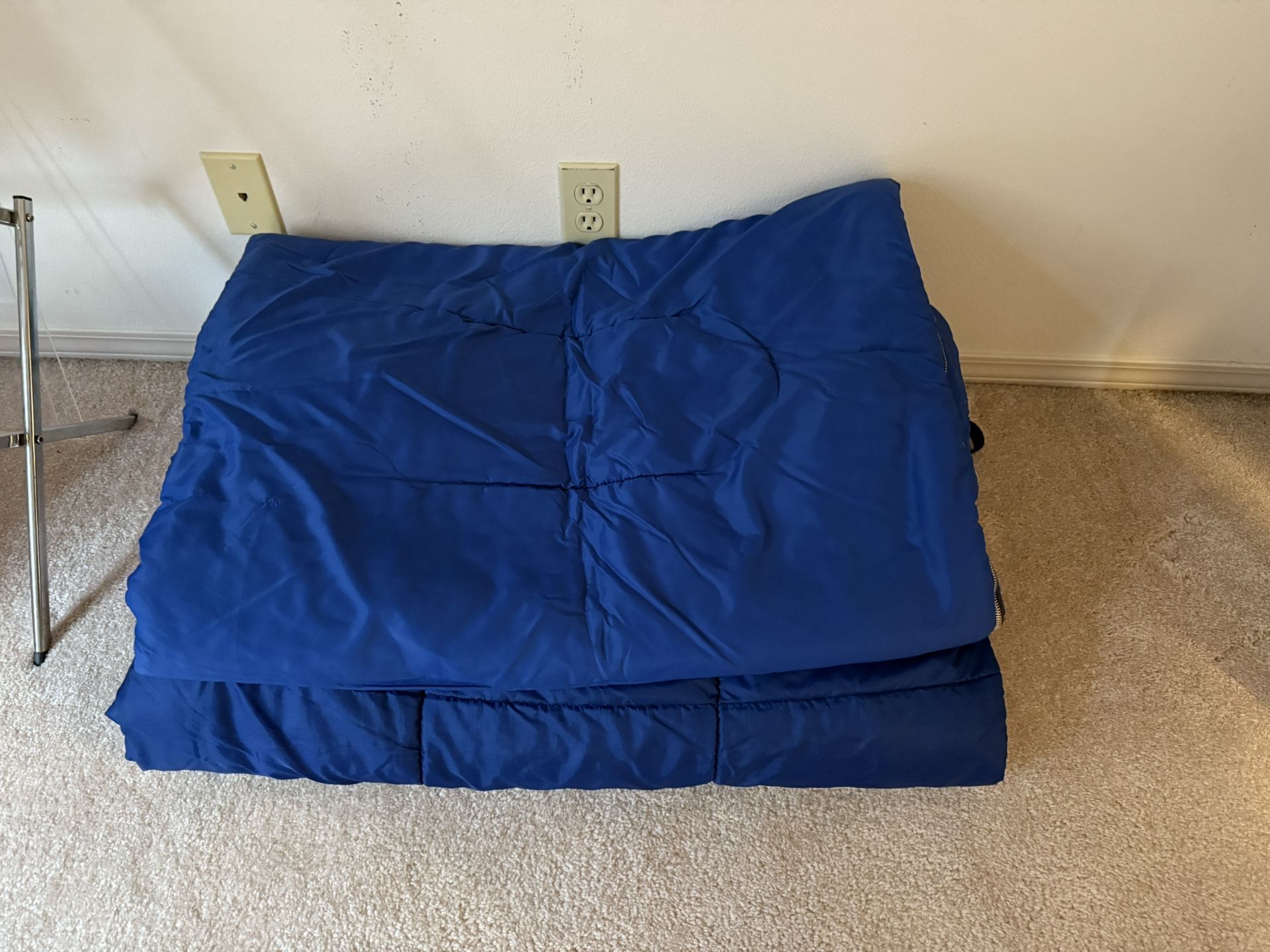 Two  Vintage Blue Sleeping Bags White Stag
