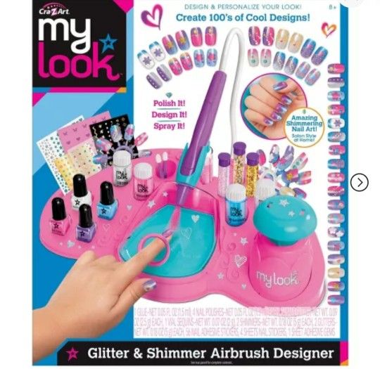 Glitter & Shimmer Designer Nail Art Kit