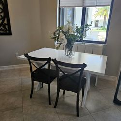 Kitchen Table, Bench, 2 Chairs