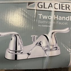 Glacier Bag Two Handle Bathroom Faucet Chrome 