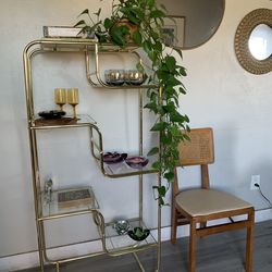 vintage 1970s asymmetrical étagère Milo Baughman for DIA