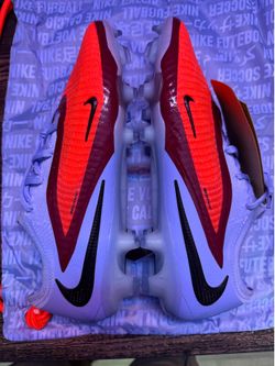 SZ 9.5 Nike Phantom 6 Elite Low FG Soccer Cleats - Royal Tint/Bright Crimson