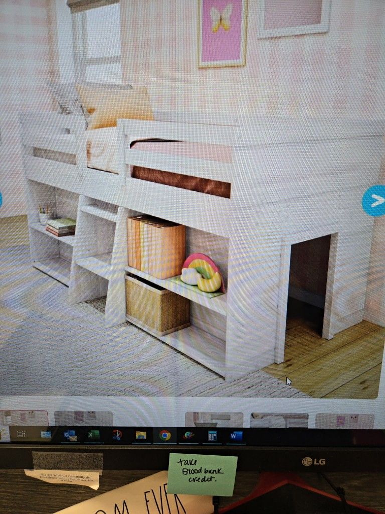 Loft Bed With Bookshelves