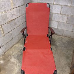 'RIO' Brand Top-Quality RED Folding Chaise Lounge Chair - firm price