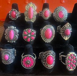 Pink Stretchy costume jewelry set