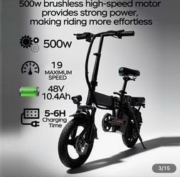 New foldable electric bike