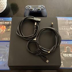 Ps4 pro with 4 games