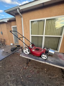 Broken mower