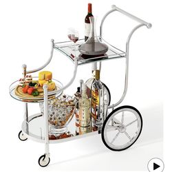 Silver Bar Cart