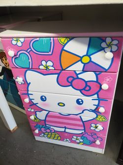 New Hello Kitty 5 Drawer Dresser Chest 