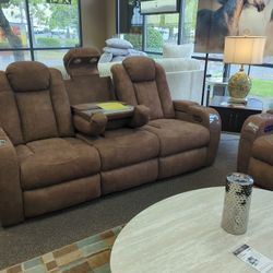 NEW Power RECLINING SOFA AND LOVESEAT SET 
