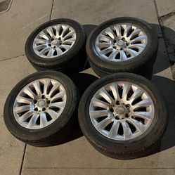 4 — 225/50r16 5x120 5x4.72 Stock Bmw Wheels Rims Good Tires