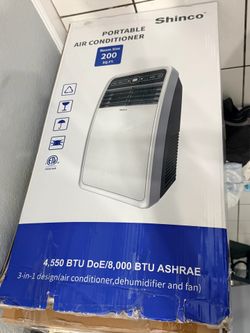 Shinco 8,000 BTU Portable AC – 3-in-1