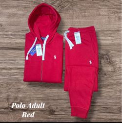 Brand New Red Polo Jogging Suit Sizes S/M/2XL