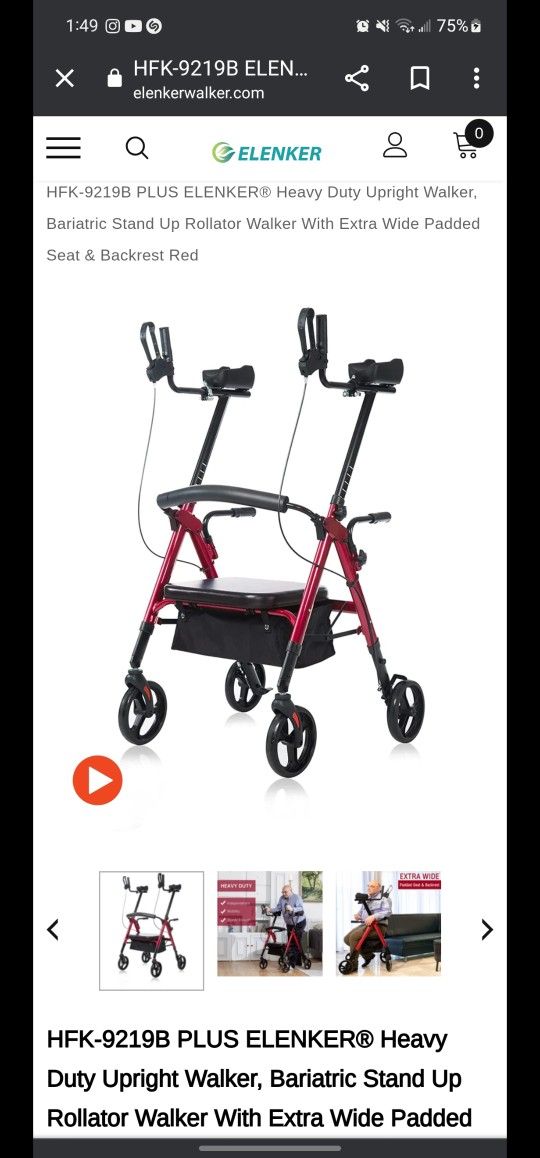 Heavy Duty Upright Walker