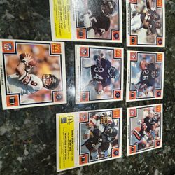 1985 McDonald's Chicago Bears super bowl XX 42 assorted cards - Payton, McMahon, refrigerator Perry, Dent