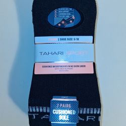 NEW Tahari 7 pairs women's cushioned microfiber nylon "no show" liners socks fit shoe size 5-10 FIRM