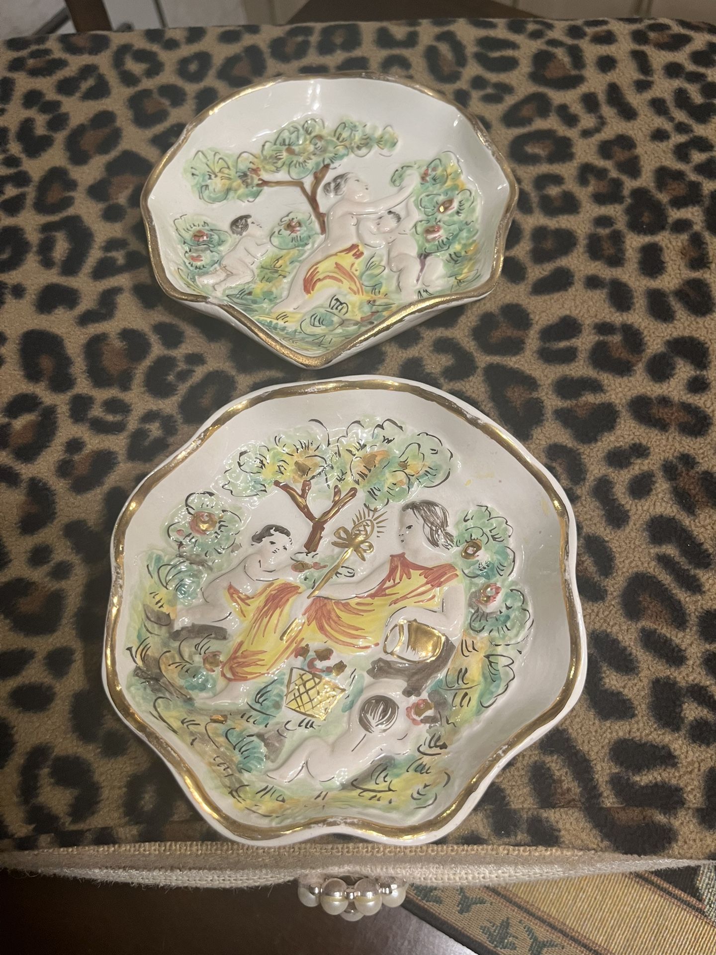 Vintage Capodimonte Trinket Dish