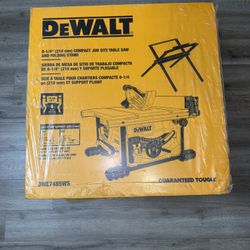 Dewalt 8 1/4” Table Saw With Stand 