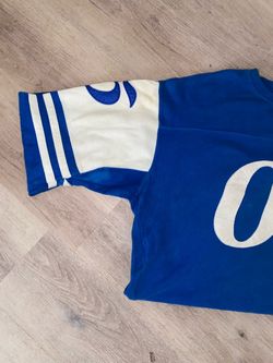 Vintage Blue and White Football Jersey