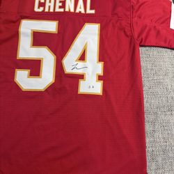 Leo Chenal Signed Autograph Custom Jersey With Beckett COA -Kansas City Chiefs