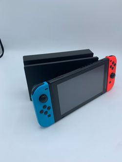 Nintendo switch v1 with black case