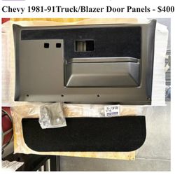 Chevy 1981-91 truck blazer Door Panels 