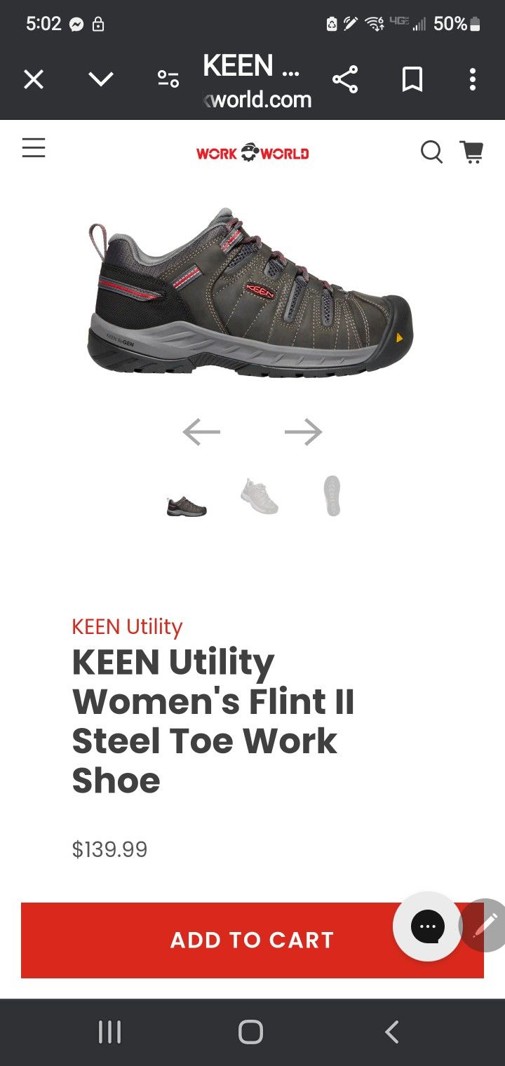 Keen Womens Work Hiking Shoe Steel Toe New Multiple Sizes