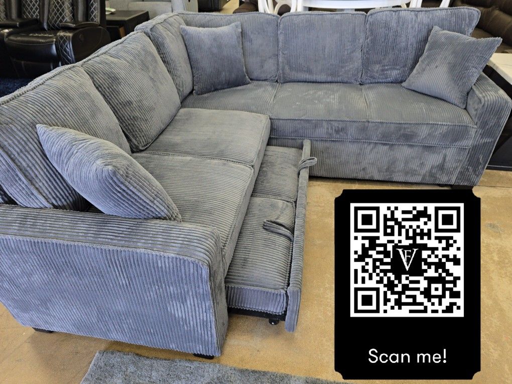 Sectional Sofa Bed ✅ Delivery available ✅ Financing...
