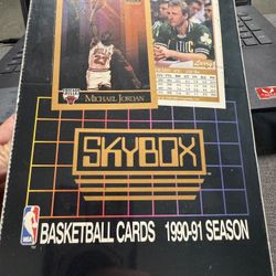 Factory Sealed 90-91 NBA Skybox 