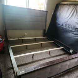 European King Bed Frame W/ Mattresses