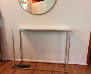 Gold & Faux Marble Console / Entryway Table