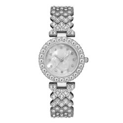 NEW Ladies Silver Tone Watch With Pearl Face!
