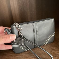 Coach Leather Wristlet