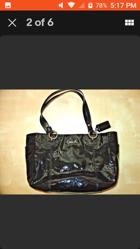 Coach purse. Black. Coach bag. Designer Purse. Black Handbag Tote Pocketbook