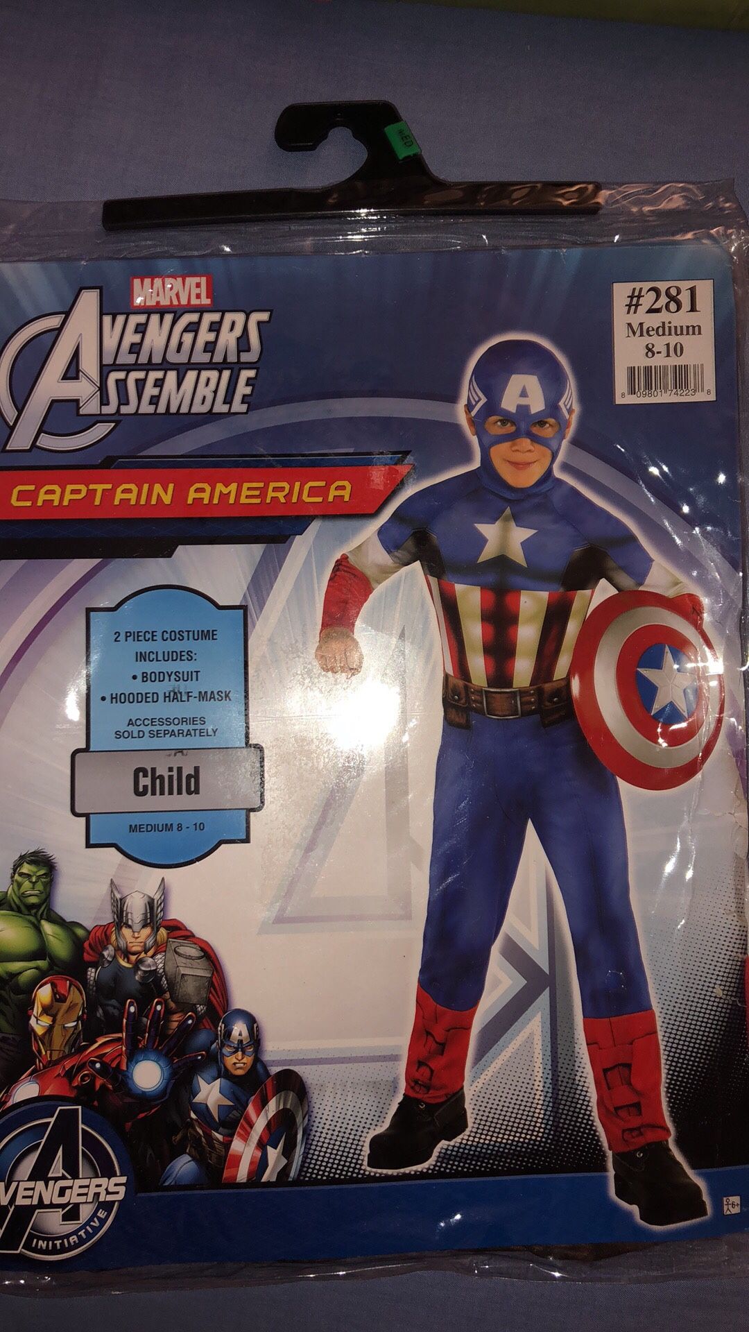 Halloween Costume Child Marvel Captain America