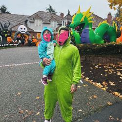 Monsters Inc. Halloween Costume For Father And Kid 