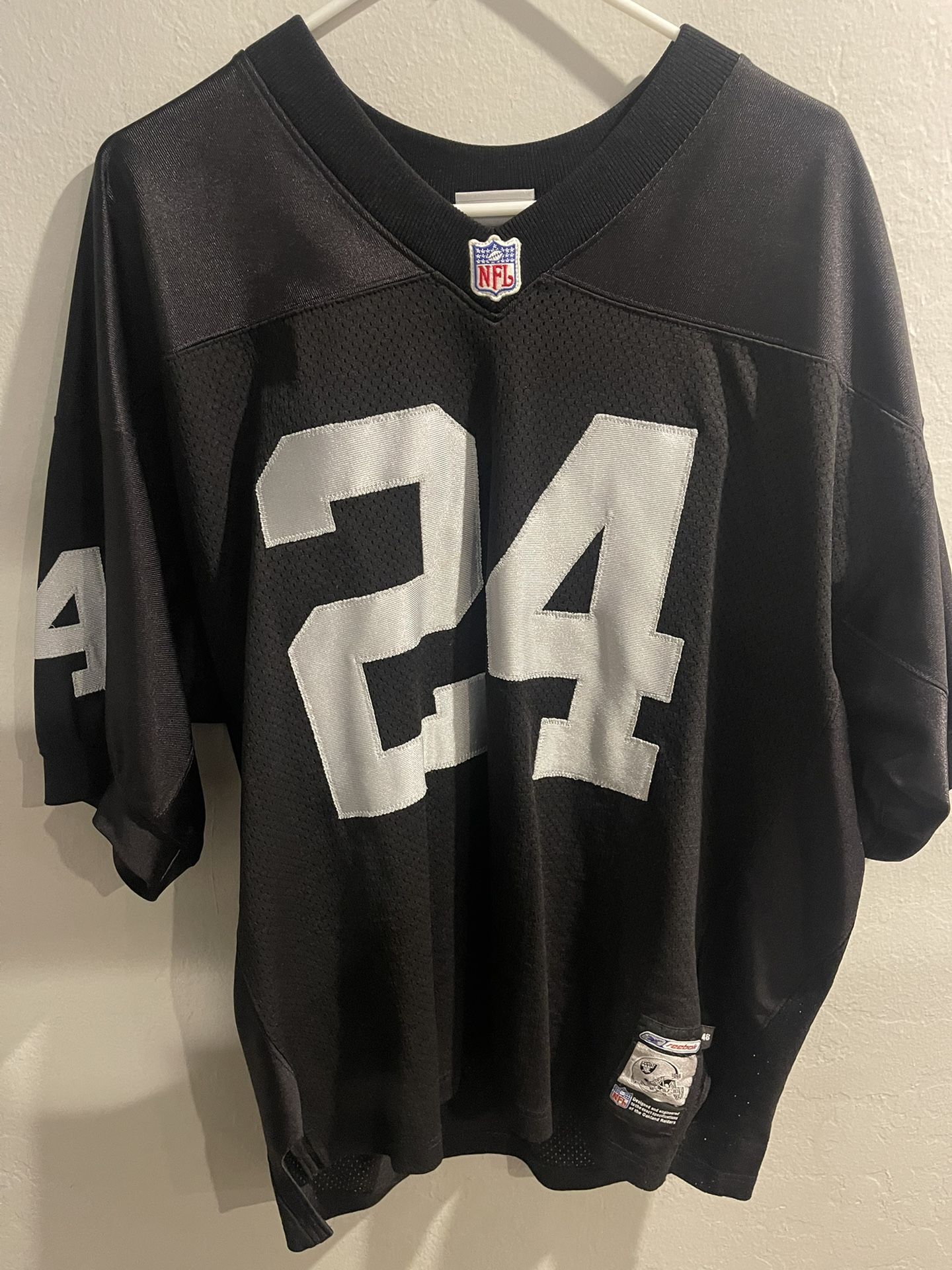 Authentic Reebok Charles Woodson Raiders Jersey Size 48