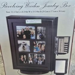 Revolving Wooden Jewelry Box